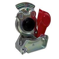 Головка соединительная красная M16x1.5 с клапаном на тягач Sorl | ТопДизель