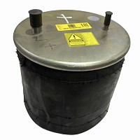 Пневмоподушка со стаканом 1 шп. М12. 1 шп-штуц. M22/М12. поршень пластиковый 2 отв. М12 Turctech | ТопДизель