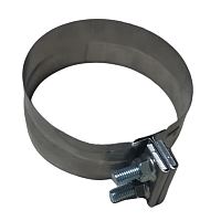 ХОМУТ ГЛУШИТЕЛЯ СТУПЕНЧАТЫЙ 127/132 НЕРЖ 5" S&K | ТопДизель