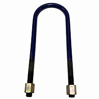 Стремянка задней рессоры с гайками 118/140x7/8'x426-R International 9200/9400, Freightliner/Volvo VNL Stellox | ТопДизель