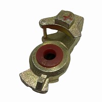 Воздушный разъём "Груша" золотистый красное уплотнение Freightliner/International | ТопДизель