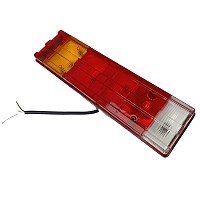 Фонарь задний многосекционный фишка левый 6-секционный прямоугольный с ребрами MB Actros  Техавтосвет | ТопДизель