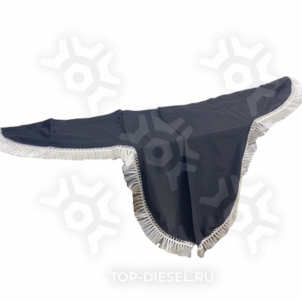 10818 Ламбрекен лобового стекла угол Mercedes (польская ткань) Черный ДП купить рис.2